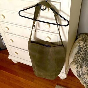 Vintage Coach Sonoma Leather Olive Green Hobo Bag
